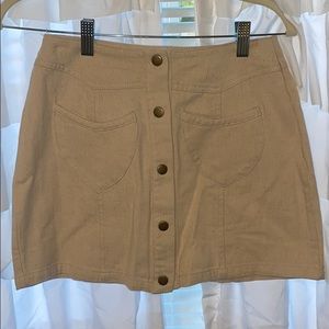 Cream off white Denim skirt